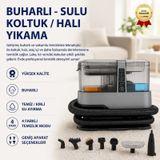 4 Modlu Çok Amaçlı Buharlı Koltuk Ve Halı Yıkama Makinesi, Vakumlu Leke Çıkarıcı Temizlik Robotu-1535 beyaz