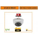 4 Mp Ip Poe İç Mekan Güvenlik Kamerası - 1440P - Sesli ( Mikrofon)