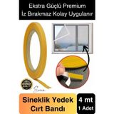 4 mt Güçlü Premium Sineklik Yedek Cırt Bant Pencere Kapı Yapışkanlı Tül Sinek Perdesi Bandı 1 Adet