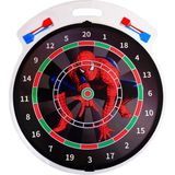 4 Oklu Mıknatıslı Spiderman Dart Seti Çift Yönlü Manyetik Dart Askılı Dartboard - Kırmızı