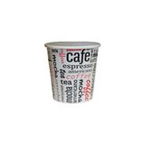 4 Oz Karton Bardak Latte Akka (50’li Paket) - Açık Gri - Beyaz - 112 ml
