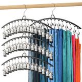 4 Paket Legging Organizer Dolap için, 15 Klipsli Pantolon Askıları 60 Tayt, Şort, Etek, Kot, Şapka, Pantolon Askıları Yer Tasarruflu Asılı Dolap Organizatörü
