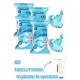 (4 Paket) Premium Hijyenik Tuvalet Temizleme Süngeri | 32 Adet (DENİZ ESTİNİSİ) Deterjanlı Tek Kullanımlık Tuvalet Temizleme Süngeri