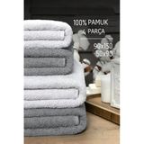 4 Parça %100 Pamuklu Büyük Banyo Havlusu Seti 90X150 Cm Softbath Beyaz