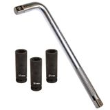4 Parça 380 Mm Lastik Bijon Anahtarı 17mm 19mm 21mm Lokmalı