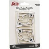 4 Parça Plastik - Yaylı Masa Örtüsü Mandalı Kıskacı (3)