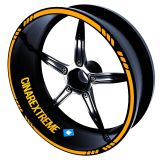 4 Parçalı Kesikli Tasarımlı Taksi Sarısı Jant Şeridi Sticker Çınar Extreme