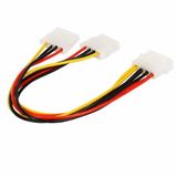 4 Pin Erkek-2 Port Dişi Molex Power Çoklayıcı Güç Kablosu
