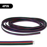 4 Pin Kordon Kablo 4X0.22MM Rgb Şerit LED Kablosu 4 Lü Jst Elektrik Kablosu Kalaylı Bakır Kablo 100 Metre