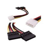 4 pin molex 15 pin çift sata güç kablosu 4 pin erkek molex 15 pin dişi çift sata güç kablosu