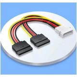 4 Pin Molex Power To 2 X Sata Dişi Power Çevirici Kablo Ide Sata Power Çevirici 30cm
