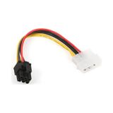 4 Pin Molex To 6 Pin Ekran Kartı Power Güç Kablosu Bakır - 15Cm