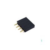 4 Pin Tek Sıra Dişi Header 180 Derece 1x4 Pin 2.54mm Soket Konnektör