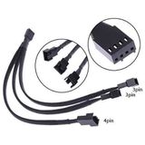 4 Pin to 3 Pin 3 Lü Fan Çoklayıcı Kablo