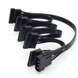4 Pin To 5 Port Sata Power 4355P Güç Çoklu Çoklayıcı Kablosu Hard