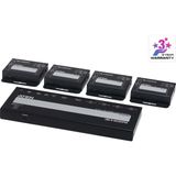 4-port 4k Hdmı Cat 6 Splitter With Receivers