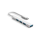4 Port Type C Hub Ultra Slim Usb Hub 4Lü Type Usb C Çoklayıcı Alimunyum Kasa Ultra Ince Usb 3.0 Hub