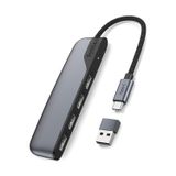 4 Port Usb-C To USB Hub | Type-C – USB 3.0 Çoklayıcı | Laptop, Macbook, iPad ve Pc Uyumlu