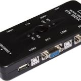 4 port usb kvm switch 4 kasa 1 monitör switch