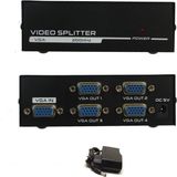 4 Port Vga Splitter Adaptör Destekli Vga Görüntü Çoklayıcı 15 Pin 4lü Vga Çoğaltıcı 1 In 4 Out