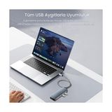 4 Portlu 10GBPS Type-C To 2*usb-A 2*type-C USB 3.2 Gen2 USB Çoklayıcı Dönüştürücü Hub - 1 GB - 00-Siyah - Beyaz - Option-1