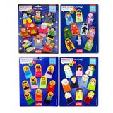 4 Set - 40 Parça Masal Kahramanları, Aile Bireyleri , Meslekler ve Emojiler Parmak Kukla T225 T106 T752 T762