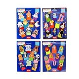 4 Set - 40 Parça Rakamlar, Uçan, Evcil ve Vahşi Hayvanlar Parmak Kukla T772 T782 T222 T64