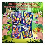4 Set - 40 Parça Tox Rakamlar, Uçan, Evcil Ve Vahşi Hayvanlar Parmak Kukla T771 T781 T222 T64