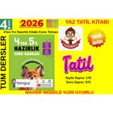 4. Sınıf %100 Yeni Müfredat 2026 (4 Ten 5 E)Geçeler İçin Tüm Dersler Hazırlık Yaz Tatil Soru Bankası+Tablet Kalem