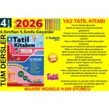4.Sınıf 4'den 5'e Geçenler Tüm Dersler 12 Haftalık Yaz Tatili Hazırlık Kitabı+Tablet Kalemli