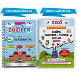 4.sınıf Canlanan Matematik Soru Bankası ve Resimli Ingilizce - Türkçe Sözlük | Okunuşlu