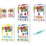 4.sınıf Matematik-1-2 Fen Türkçe Sosyal Soru Bankası+Paket Deneme