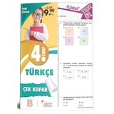 4. Sınıf Türkçe Çek Kopar Yaprak Test-Benim Hocam & Eğitim Dünyası