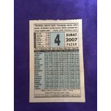4 Subat 2007 Takvim Yapragi - Nostalji Koleksiyonluk Takvim Yapragi