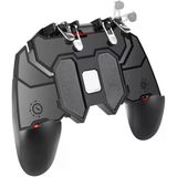 4 Tetikli Mobil Oyun Kolu – 90° Dönebilen Gövde, Ergonomik Kavrama, Dayanıklı Fiber Malzeme, Android Uyumlu Pubg & Cod & Free Fire Oyun Kontrolcüsü | AK66
