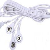 4 Uçlu Çıtçıtlı Tens Pedi Kablosu Elektrot Tens Pedi Masaj Aleti Kablosu