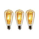 4 Watt Rustik Ampul Amber Renk 3 Adet
