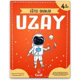 4+ Yaş Eğitici Oyunlar - Uzay - Okul Öncesi Eğlenceli Çocuk Gelişimi Etkinlik Kitabı