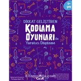 4+ Yaş "Kodlama Oyunları - Yaratıcı Düşünme" Okul Öncesi Eğlenceli Çocuk Etkinlik Kitabı