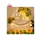 4 Yaş Led Işıklı Gold Küfyeşili Balon Kemer Kiti Doğum Günü Parti Seti Süsü