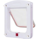 4 Yolu Kedi Köpek Kapısı, 22X20X3 Cm, Pvc ve Ahşap Malzeme ile Şık Tasarım - Seçenek 1