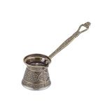 4 Zamak Döküm Kahve Cezvesi 3-4 Kişilik Yeşil Renk