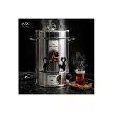 40 Bardak Çelik Çay Otomatı & Çay Makinesi - Semaver Açık Rezistans