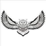 40 cm Baykuş Folyo Sticker