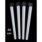 40 Cm Beyaz Ahşap Ayak Sehpa,Komidin,Puf,Sandalye Ayağı