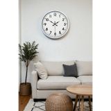 40 cm Beyaz Metal Standart Duvar Saati