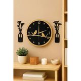 40 Cm Mdf Duvar Saati, Dekoratif Tasarım, Sessiz Mekanizma, Şık Ev Ve Ofis Değer Katar No: Mrc01