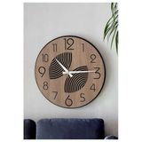 40 Cm Mdf Duvar Saati, Dekoratif Tasarım, Sessiz Mekanizma, Şık Ev Ve Ofis Değer Katar No: Mrc03