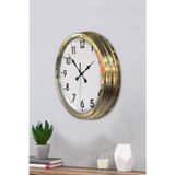 40 cm Metal Gold Standart Duvar Saati – Modern ve Dekoratif Tasarım