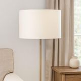 40 cm Silindir Lambader Başlığı, Abajur Başlığı, Sarkıt Avize Başlığı Krem 40CMX25CM - 1 - Çok Renkli